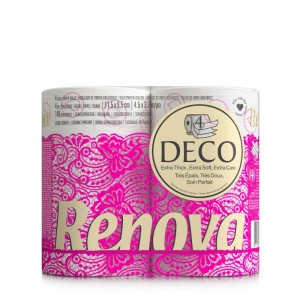 Тоалетна Хартия Деко 4 Ролки Renova